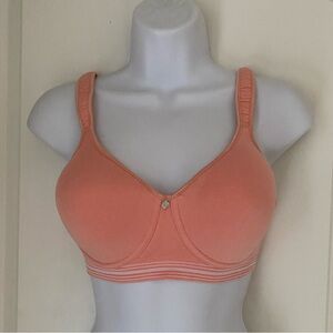 Breezies Comfort Breeze Seamless Underwire T-Shirt Bra 34C Coral Sands